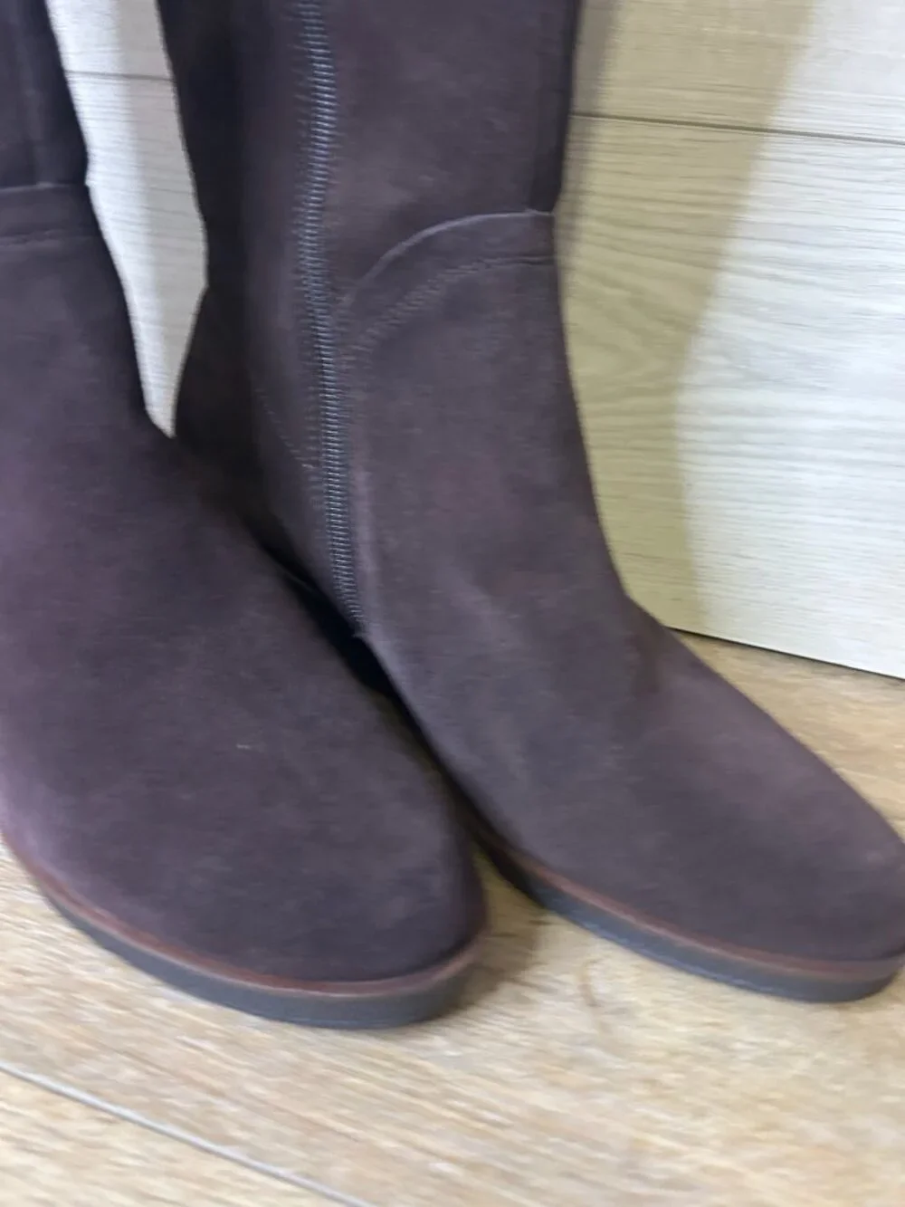 Aerosoles Womens Binocular Tall Riding Knee-High Boots Dark Brown Suede 9.5M